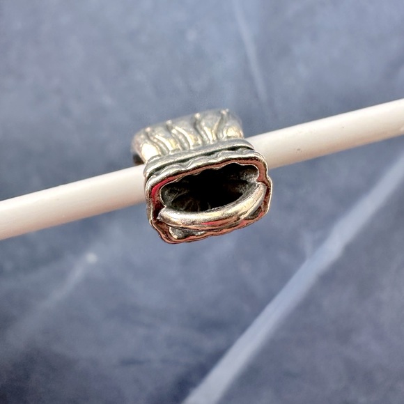 RETIRED Pandora Purse Handbag Charm with 14k bow - Picture 5 of 13